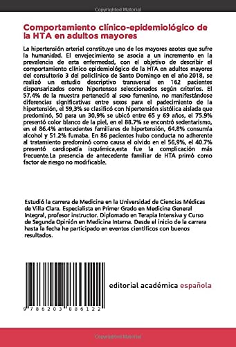 Comportamiento clínico-epidemiológico de la HTA en adultos mayores: Comportamiento clínico epidemiológico de la hipertensión arterial en adultos mayores del CMF-3 de Santo Domingo año 2018