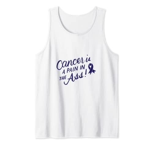 Conciencia sobre el cáncer de colon divertido cáncer de colon es dolor en el culo Camiseta sin Mangas