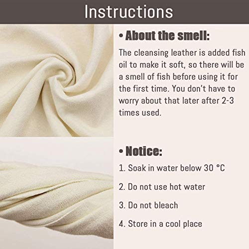 Cuero De Cuero De Gamuza Cuero De Gamuza Real Paño De Limpieza De Cuero Natural Coche Cuero Natural Ventana De La Limpieza del Coche Cuero para El Lavado De Coche Pintar Las Ventanas 55cm * 78cm