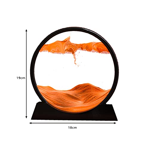 DanLink Pintura de Arena fluida para Sala de Estar decoración Multifuncional Imagen de Arena 3D decoración Sencilla y Relajante para la Oficina en casa