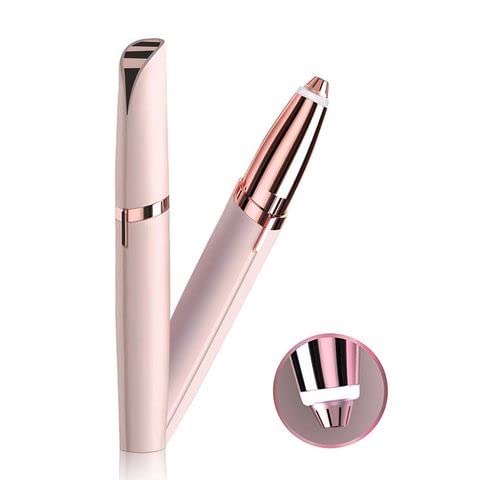Depilador facial mujer - Perfilador de cejas - Removedor vello facial - Depilador facial con luz para cejas y bigote