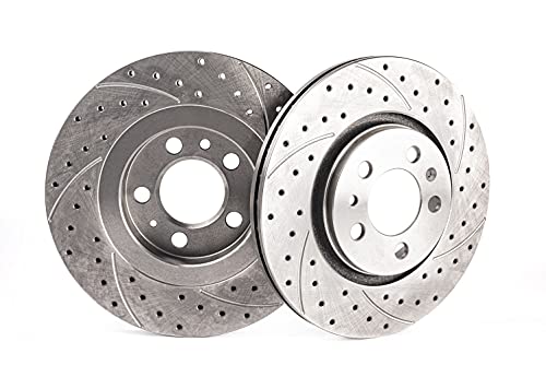 Discos de freno GT Sport + Pastillas compatibles con Mercedes Benz Clase C Coupe CL203 2001 2002 2003 2004 2005 2006 2007 2008 - delantero - ventilado - 1425GV - Diámetro 288mm - Agujeros 5