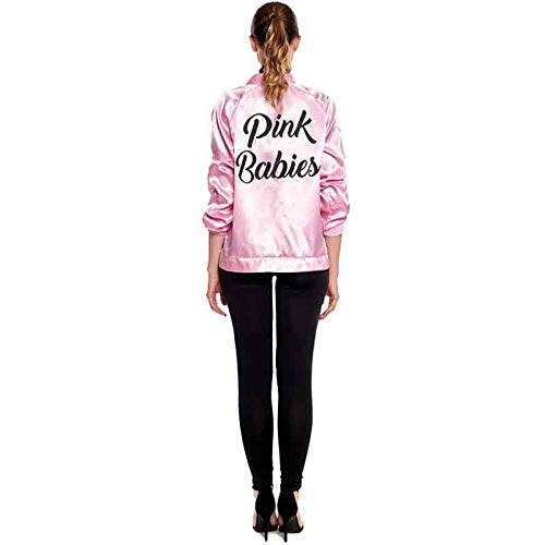 Disfraz Pink Baby Chaqueta Pantalón Pañuelo Mujer Carnaval Década 50's (Talla S) (+ Tallas)