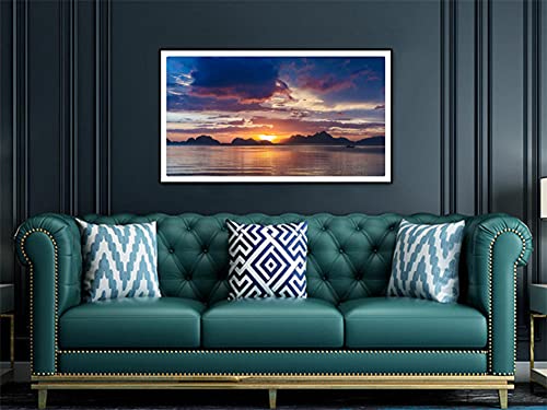 DIY 5D Pintura de Diamante Kits,Isla de Palawan Filipinas,Cuadrado Diamond Painting,Hijos Adultos Punto de Cruz Diamantes imitación Completo Bordado Diamante Arts-Square drill-50x80cm(19.7x31.5in)