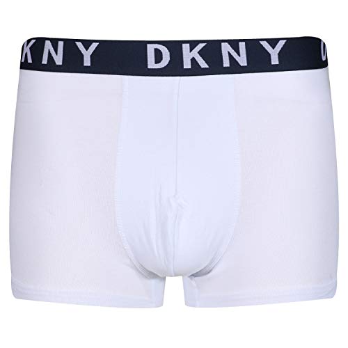 DKNY Pack de 5 Trunk Portland para hombre, talla S - XL, color gris, azul marino y negro negro, gris, azul marino, gris y blanco. XL