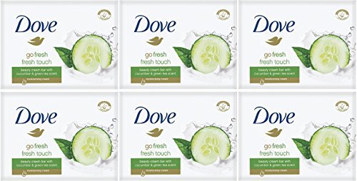 Dove Go Fresh Fresh Touch Pepino y aroma de té verde, jabón de barra (6 unidades)