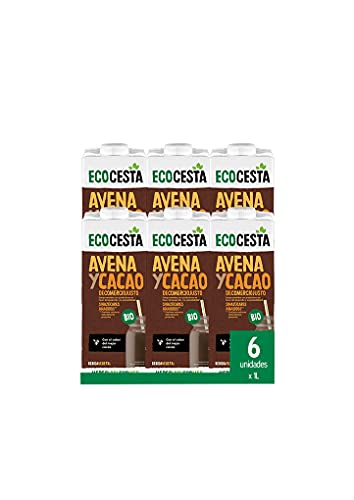 Ecocesta Bebida Vegetal de Avena con Cacao, 6 x 1L (Bio)