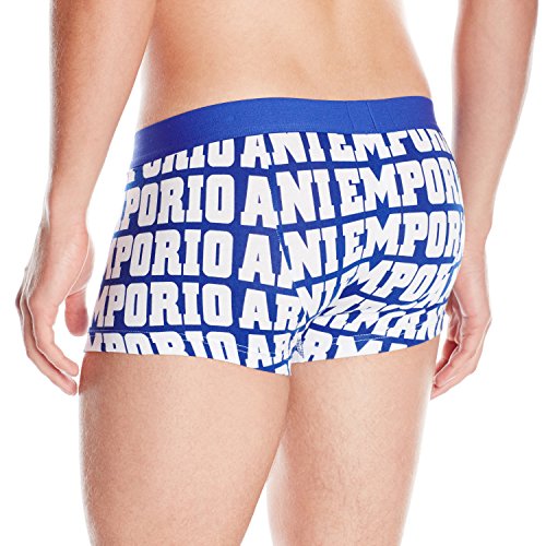 Emporio Armani Knit Bañador, Multicolor (Impreso Azul eléctrico), L para Hombre