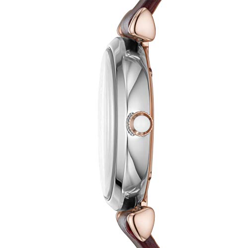Emporio Armani Reloj para mujer de acero inoxidable en dos tonos con dos agujas, AR80040
