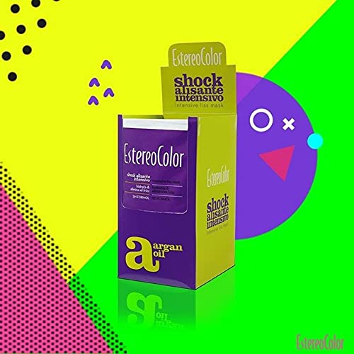 Estereocolor Shock Alisante Intensivo 50 gr | Hidratante | Antifrizz | Con Keratina y Aceite de Argán | Pelo Seco | Sin Formol