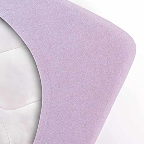 etérea Jersey Topper Spannbettlaken 180x200 bis 200x200 cm Boxspringbett - Superweiches Spannbetttuch aus 100% Baumwolle, Topper Bettlaken bis 10 cm Topperhöhe, Flieder