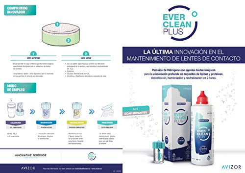 EVERCLEAN PLUS 2 x 350 ml Liquido de Lentillas + 90 comprimidos