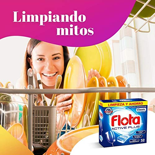 FLOTA | Pastillas Lavavajillas Máquina Antigrasa | Limpieza | 50 Lavados