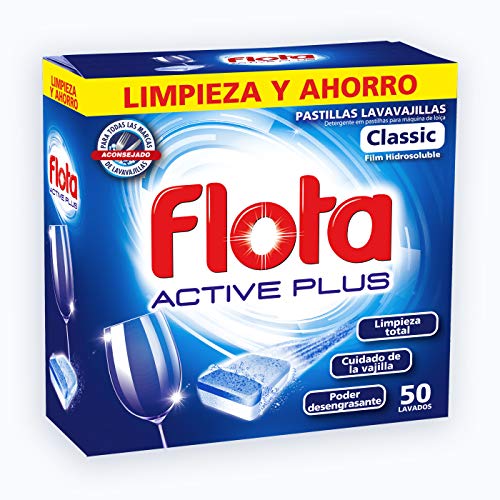 FLOTA | Pastillas Lavavajillas Máquina Antigrasa | Limpieza | 50 Lavados