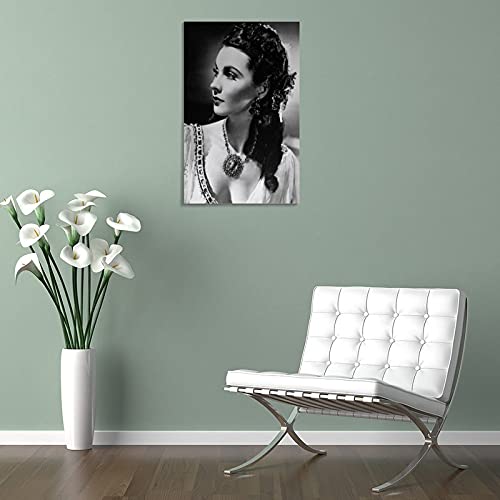 FSJD Póster de la actriz británica Vivien Leigh de estilo retro, de glamour, de 40 x 60 cm