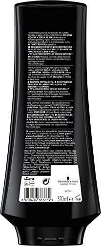 Gliss - Acondicionador para pelo muy dañado con Keratina Líquida - Ultimate Repair - 6uds de 370ml (2.220ml) – Gama ultra reparación