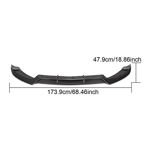 GLLXPZ Labio de los alerones del Parachoques Delantero del Coche, para Mercedes Benz Clase C W205 Sport C43 AMG 2013-2018, Accesorios modificados con Cuerpo de Fibra de Carbono