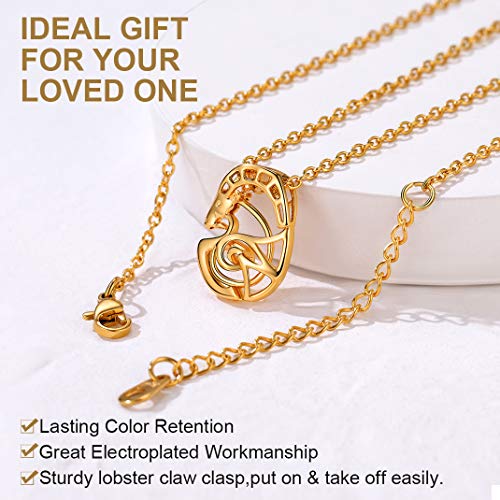 GoldChic Colgante de Aries de Oro banado Mujer Collar Hombre