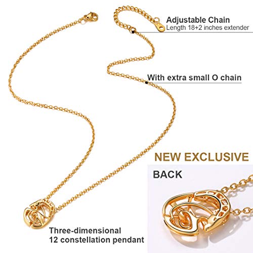 GoldChic Colgante de Aries de Oro banado Mujer Collar Hombre