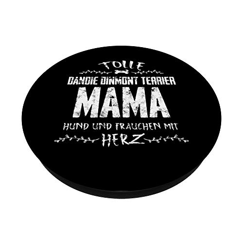 Gran Dandie Dinmont Mama - Regalo de Dinmont Terrier PopSockets PopGrip Intercambiable