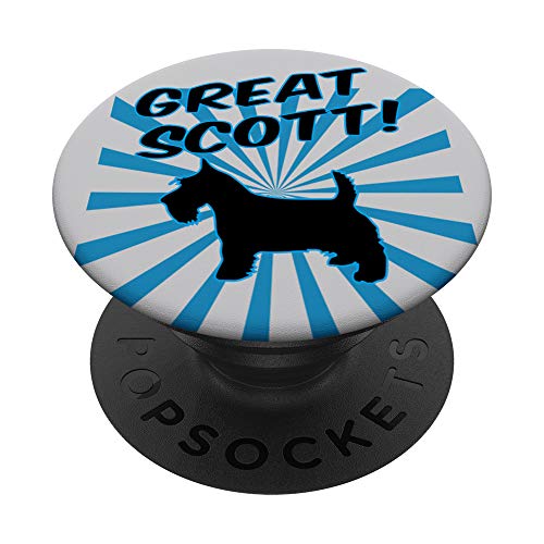 Gran Scottish Terrier PopSockets PopGrip Intercambiable