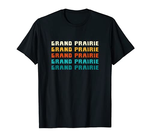 Grand Prairie Texas Vintage TX Colección Retro Americana Camiseta