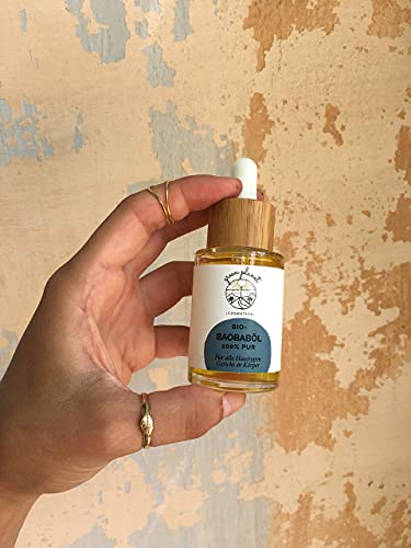 green planet . COSMETICS . Aceite de Baobab Organico y Prensado en Frío | Cuidados Intensivos para la Piel | Para Pieles Secas y Maduras | 100% Natural y Puro | 30 ml | Vegano y Libre de Crueldad