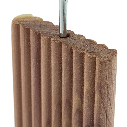 Hangerworld 12 Bloques Antipolilla Natural en Madera de Cedro para Colgar en Armarios Protege Lana
