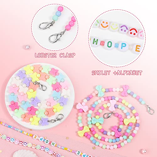 Hifot 4 Piezas Cordones para Gafas Niña, Colores Cordón Gafas Cadenas para Mascarillas, Correa Gafas Retenedor Cadenas Gafas para Mujeres Nino