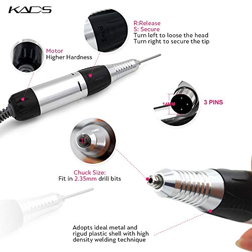 KADS 30000 rpm máquina de pulido de uñas eléctrica profesional torno para uñas Herramienta de manicura de máquina …