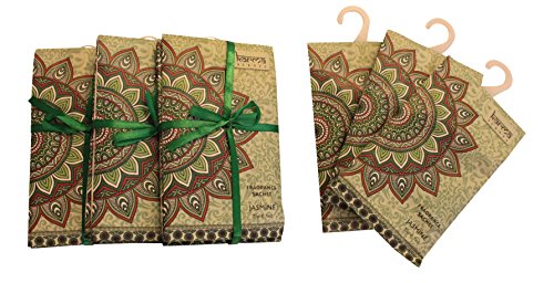 Karma Scents - 12 Saquitos perfumados para cajones, armarios y coches, fragancia fresca y agradable