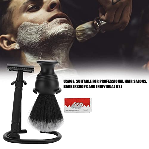 Kit de afeitado de lujo, brocha de afeitar, maquinilla de afeitar, maquinilla de afeitar, juego de afeitado para hombres, ideal para cuidar bigotes, afeitado tradicional, peluquería, hogar
