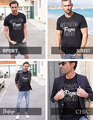 L'abricot blanc - Camiseta - para Hombre Negro M