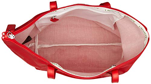 Lacoste NF1890PO, Bolsa de Transporte para Mujer, Rojo (High Risk Red), Talla única
