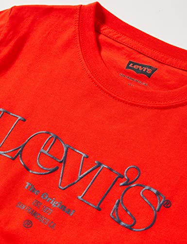Levi's kids Logotipo Lvb Mv Camiseta, Escarlata, 16 años para Niños