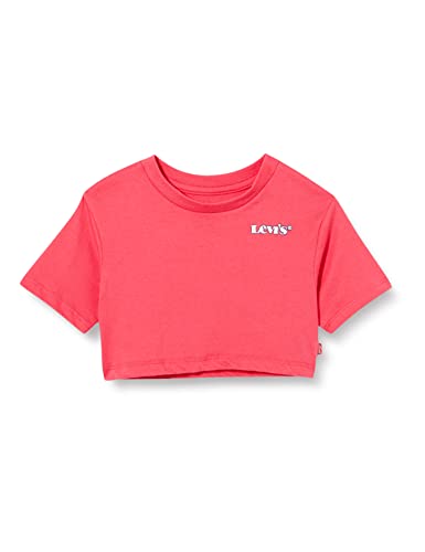 Levi's kids Lvg High Rise Jordi tee Shirt Tnica, Frambuesa, 10 años Niñas