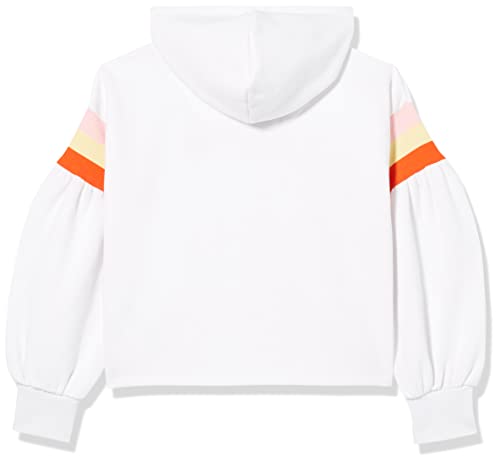 Levi's kids Sudadera de Manga Larga con Capucha de Talle Alto, Blanco, 10 años para Niñas