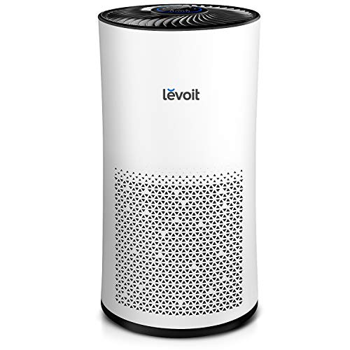 Levoit Purificador de Aire para Hogar y Oficina con Filtro HEPA, Hasta 95 m², Indicador de Calidad del Aire, Temporizador, 3 Niveles, Función Memoria, para Alergia, Tabaco, Caspa de Mascotas, LV-H133