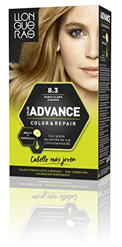 Llongueras Advance Tinte de Cabello Permanente #8.3 Rubio Claro Dorado