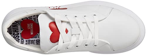 Love Moschino Nuova pre-Collezione Primavera Estate 2022, Zapatillas Deportivas Mujer, Bianco, 35 EU