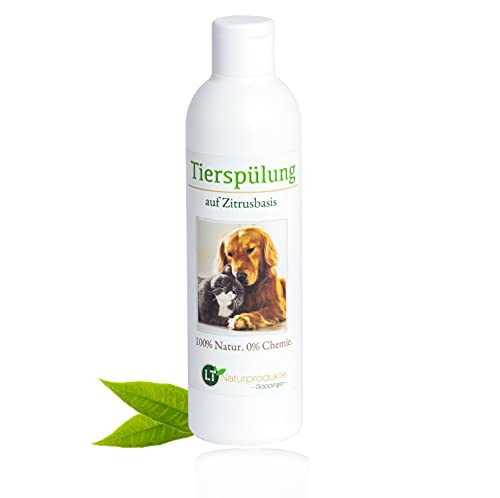 LT-Naturprodukte - Acondicionador para el cuidado de animales (sin productos químicos ni jabones, hipoalergénico, base cítrica, 250 ml)