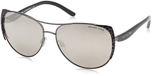Michael Kors MK1005 Sadie I Gafas de sol, Gunmetal Black 10586G, 59 Unisex-Adulto