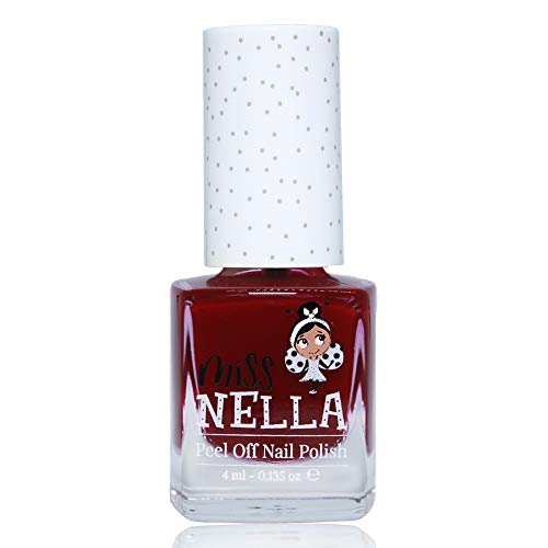 Miss Nella FAV TEACHER- Esmalte especial para uñas con brillos para niños, fórmula despegable, a base de agua y sin olor