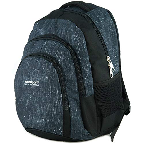 Mochila Escolar Grande para niños y niñas (39 litros), Premium - yeepSport S119dx (Jeans Blue)