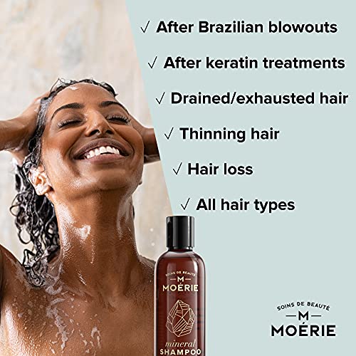 Moerie Mineral Shampoo – For Longer, Thicker, Fuller Hair - Vegan Hair Products – Paraben Free Hair Products – All Hair Types – Reverse Hair Loss – 250ml
