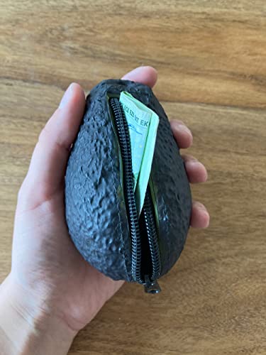 Monedero de Aguacate, Decoracion de Aguacate, Regalo Original, Funda de agucate de Silicona, Aguacate Realista