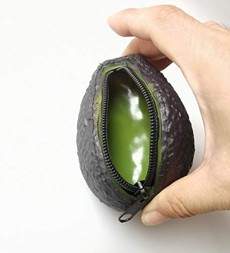 Monedero de Aguacate, Decoracion de Aguacate, Regalo Original, Funda de agucate de Silicona, Aguacate Realista