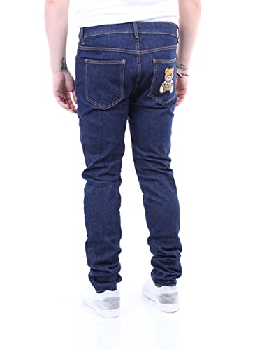MOSCHINO COUTURE 03387021 Jeans Slim Hombre, Azul vaquero., 40