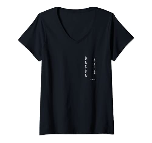 Mujer Camiseta aniversario BACCA Camiseta Cuello V