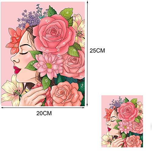 MWOOT 6 Piezas Arte Moda Dormitorio Mujeres Póster Lienzo, Decoración Pared Habitación Maquillaje Niñas Impresión Imágenes, SIN MARCO Rosa Póster Citas Inspiradoras 8"X 10"/20X25CM